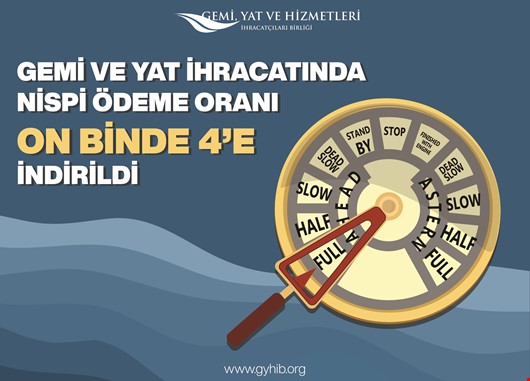 Gemi Ve Yat İhracatında Nispi Aidat Tutarlarının Güncellenmesi